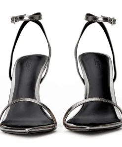 Tony Bianco Best Sellers Myra Gunmetal Glimmer 10.5cm Heels