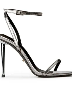 Tony Bianco Best Sellers Myra Gunmetal Glimmer 10.5cm Heels