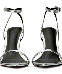 Tony Bianco Hot List Myra Silver Nappa Metallic 10.5cm Heels