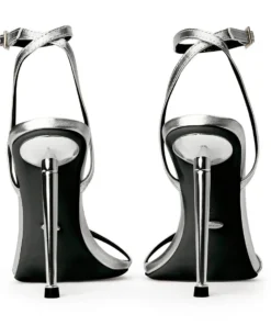 Tony Bianco Hot List Myra Silver Nappa Metallic 10.5cm Heels