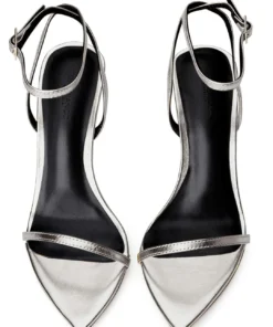 Tony Bianco Hot List Myra Silver Nappa Metallic 10.5cm Heels