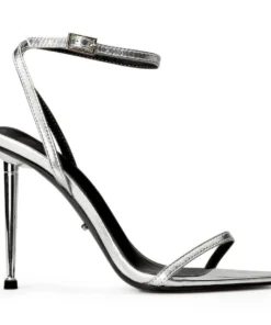 Tony Bianco Hot List Myra Silver Nappa Metallic 10.5cm Heels