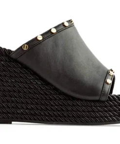 Tony Bianco Pearson Black Como 10.5cm Wedges