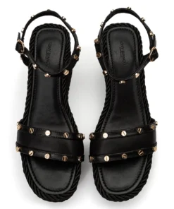 Tony Bianco Peyton Black Como 10.5cm Wedges