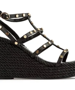 Tony Bianco Porscha Black Como 10.5cm Wedges