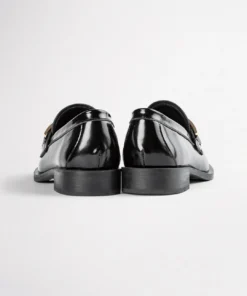 Tony Bianco Ruiz Black Hi Shine 2.5cm Flats