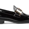 Tony Bianco Ruiz Black Hi Shine 2.5cm Flats
