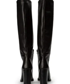 Tony Bianco Hot List Skyla Black Como 9cm Calf Boots