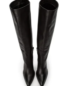 Tony Bianco Hot List Skyla Black Como 9cm Calf Boots