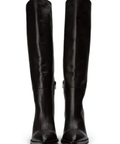 Tony Bianco Hot List Skyla Black Como 9cm Calf Boots