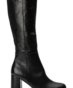 Tony Bianco Tesla Black Venice 12cm Calf Boots Shoes