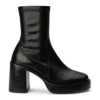 Tony Bianco Tiana Black Venice/Black Venezia 9cm Ankle Boots Hot List