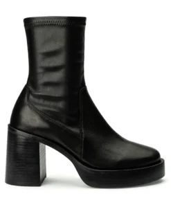 Tony Bianco Tiana Black Venice/Black Venezia 9cm Ankle Boots Hot List