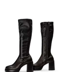 Tony Bianco Tibby Black Venice/Black Venezia 9cm Calf Boots