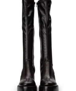 Tony Bianco Tibby Black Venice/Black Venezia 9cm Calf Boots