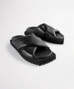 Tony Bianco Shoes Tigre Black Nappa 3cm Sandals