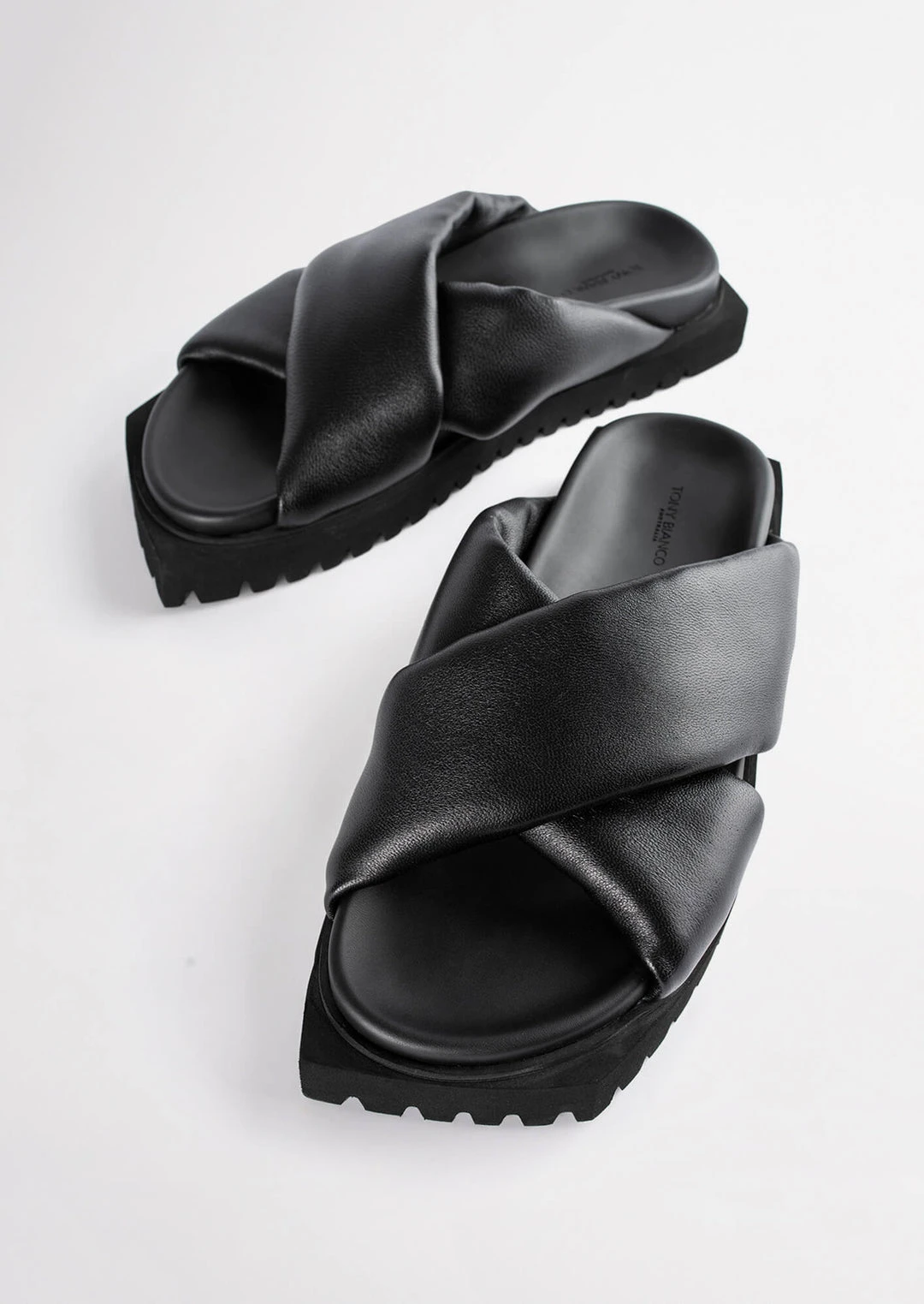 Tony Bianco Shoes Tigre Black Nappa 3cm Sandals 7 Tony Bianco Shoes Tigre Black Nappa 3cm Sandals