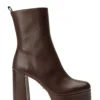 Tony Bianco Hot List Tyra Choc Como 12cm Ankle Boots
