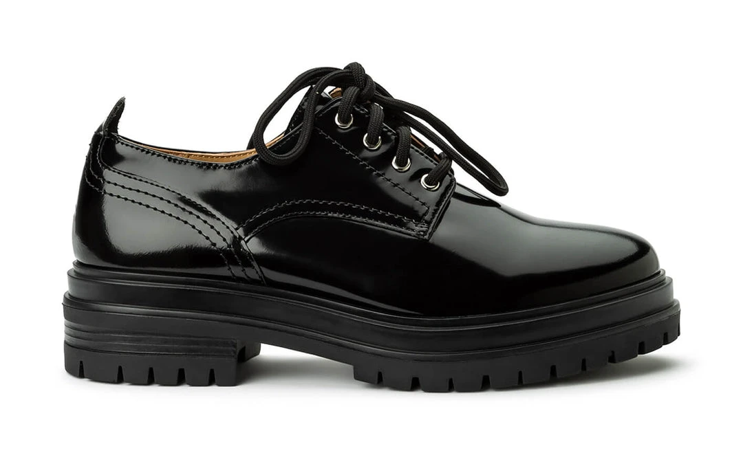 Tony Bianco Wanita Black Hi Shine 4.5cm Casual Shoes 3 Tony Bianco Wanita Black Hi Shine 4.5cm Casual Shoes