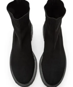 Tony Bianco Weston Black Sock Knit 4.5cm Ankle Boots 8 Tony Bianco Weston Black Sock Knit 4.5cm Ankle Boots