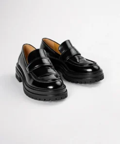 Tony Bianco Wiz Black Hi Shine 4.5cm Casual Shoes 10 Tony Bianco Wiz Black Hi Shine 4.5cm Casual Shoes