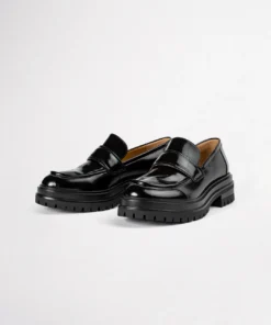 Tony Bianco Wiz Black Hi Shine 4.5cm Casual Shoes 11 Tony Bianco Wiz Black Hi Shine 4.5cm Casual Shoes