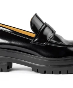 Tony Bianco Wiz Black Hi Shine 4.5cm Casual Shoes