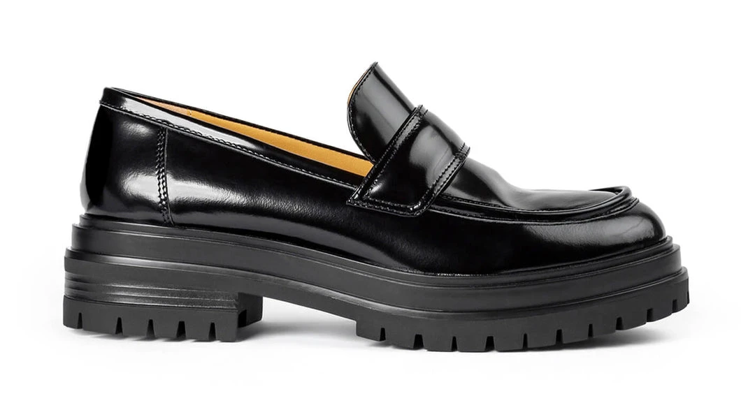 Tony Bianco Wiz Black Hi Shine 4.5cm Casual Shoes 3 Tony Bianco Wiz Black Hi Shine 4.5cm Casual Shoes