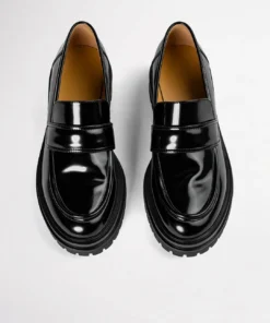 Tony Bianco Wiz Black Hi Shine 4.5cm Casual Shoes 12 Tony Bianco Wiz Black Hi Shine 4.5cm Casual Shoes