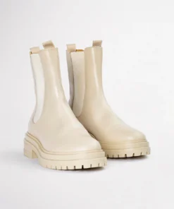 Tony Bianco Shoes Wolfe Vanilla Capretto 4.5cm Ankle Boots