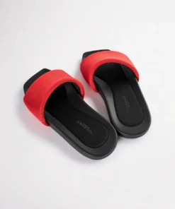 Tony Bianco York Red Mesh 1cm Sandals Shoes