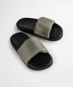 Tony Bianco Ziggy Grey Nylon 3cm Sandals Shoes